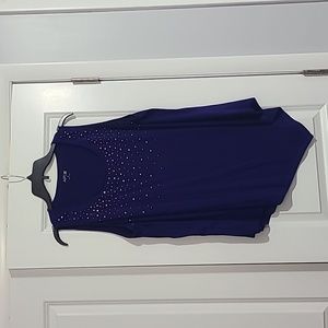 Woman's plus apt. 9 purple rhinestone tank top